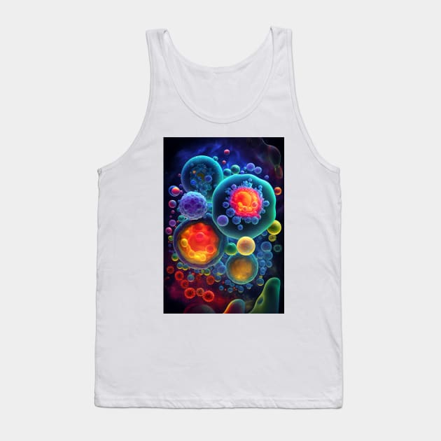 Cosmic Origins: Protocells, Vesicle, and Primordial Foam Tank Top by Artventure1